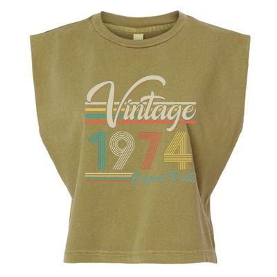 Vintage Original Parts 1974 50th Birthday Garment-Dyed Women's Muscle Tee