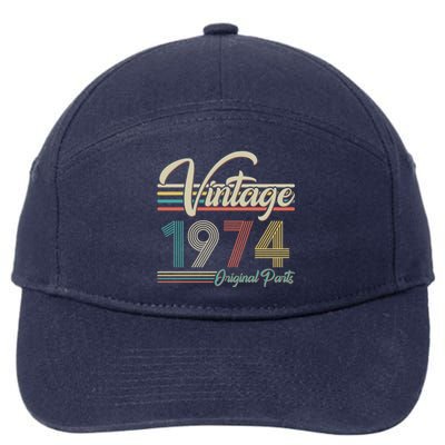 Vintage Original Parts 1974 50th Birthday 7-Panel Snapback Hat