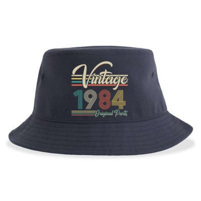 Vintage Original Parts 1984 40th Birthday Sustainable Bucket Hat