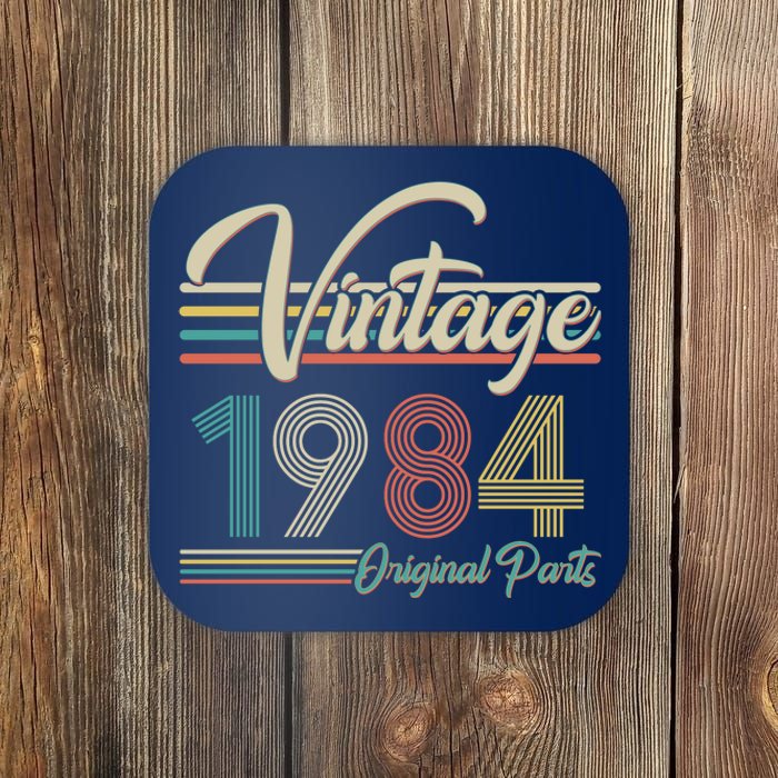 Vintage Original Parts 1984 40th Birthday Coaster