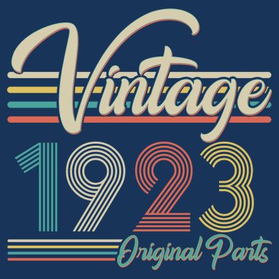 Vintage Original Parts 1923 100th Birthday T-Shirt