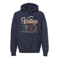 Vintage Original Parts 1923 100th Birthday Premium Hoodie