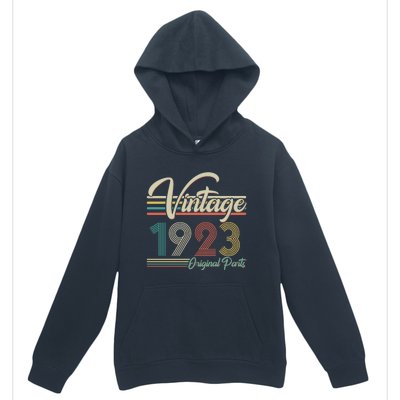 Vintage Original Parts 1923 100th Birthday Urban Pullover Hoodie