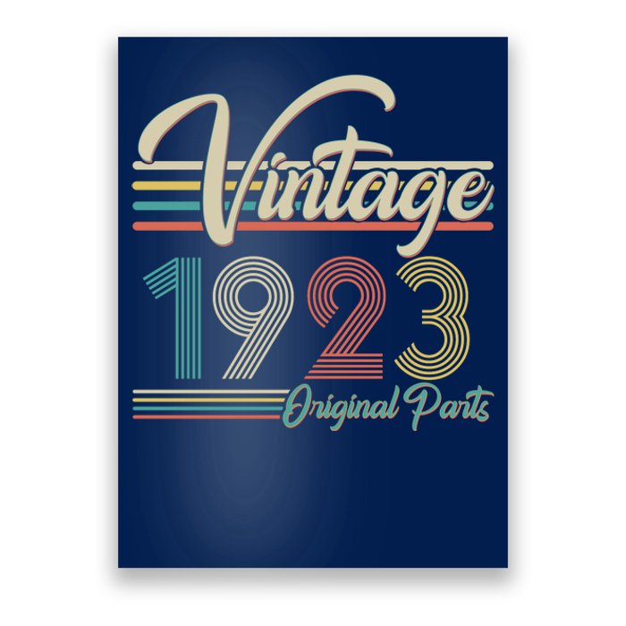 Vintage Original Parts 1923 100th Birthday Poster