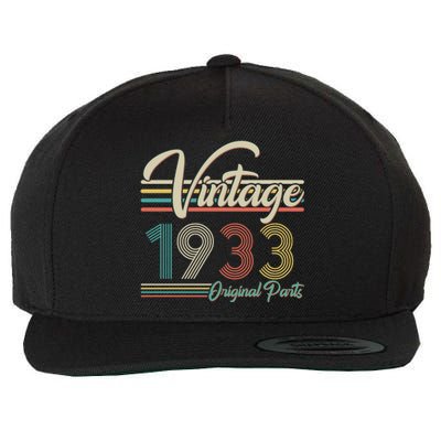 Vintage Original Parts 1933 90th Birthday Wool Snapback Cap