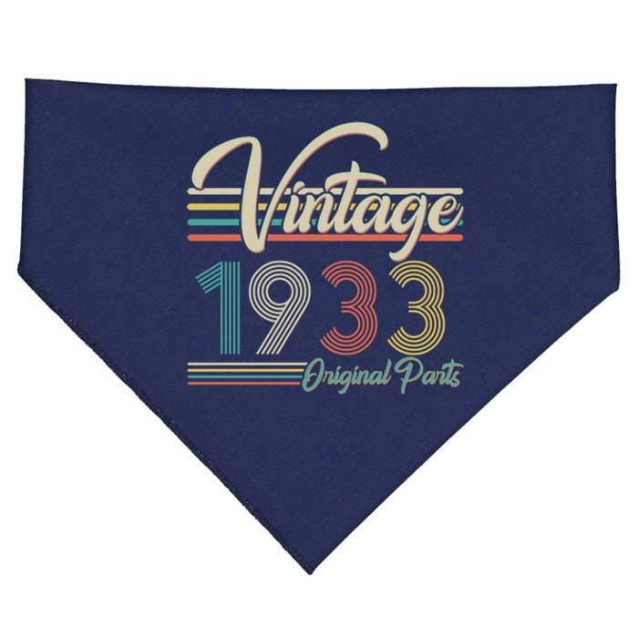 Vintage Original Parts 1933 90th Birthday USA-Made Doggie Bandana