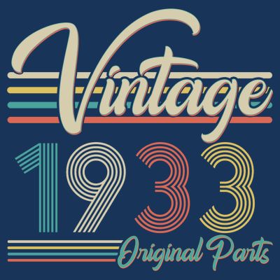 Vintage Original Parts 1933 90th Birthday T-Shirt