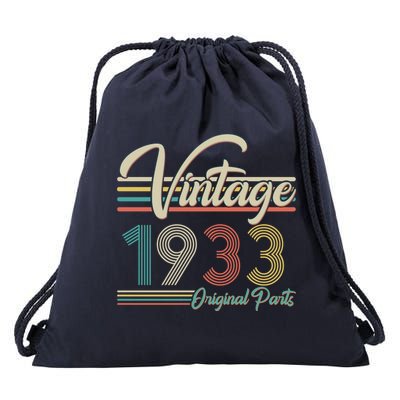 Vintage Original Parts 1933 90th Birthday Drawstring Bag