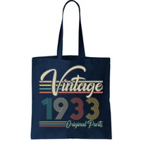 Vintage Original Parts 1933 90th Birthday Tote Bag