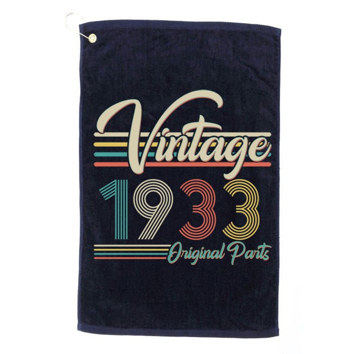 Vintage Original Parts 1933 90th Birthday Platinum Collection Golf Towel