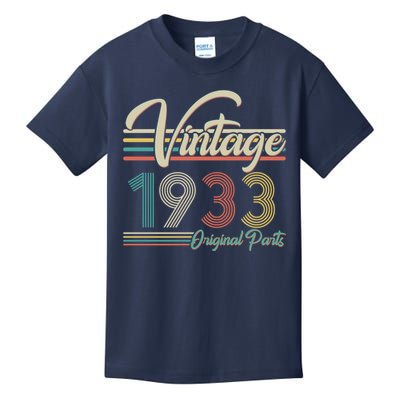 Vintage Original Parts 1933 90th Birthday Kids T-Shirt