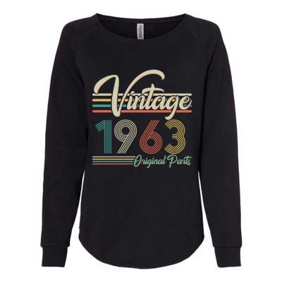 Vintage Original Parts 1963 60th Birthday Womens California Wash Sweatshirt