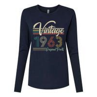 Vintage Original Parts 1963 60th Birthday Womens Cotton Relaxed Long Sleeve T-Shirt