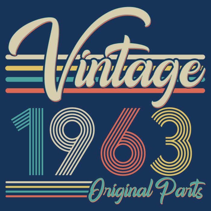 Vintage Original Parts 1963 60th Birthday Flatbill Hat