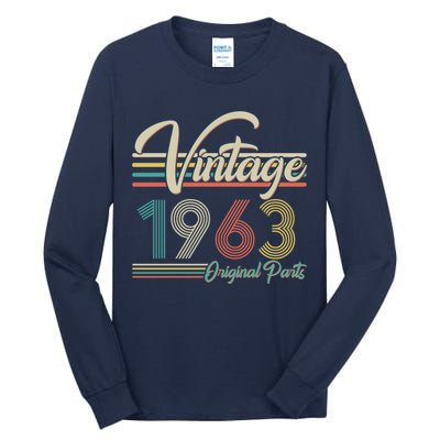 Vintage Original Parts 1963 60th Birthday Tall Long Sleeve T-Shirt