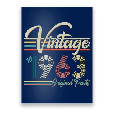 Vintage Original Parts 1963 60th Birthday Poster