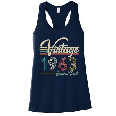 Vintage Original Parts 1963 60th Birthday Women's Racerback Tank