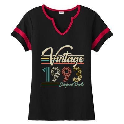 Vintage Original Parts 1993 30th Birthday Ladies Halftime Notch Neck Tee