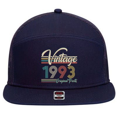 Vintage Original Parts 1993 30th Birthday 7 Panel Mesh Trucker Snapback Hat