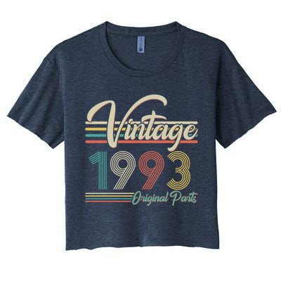 Vintage Original Parts 1993 30th Birthday Women's Crop Top Tee