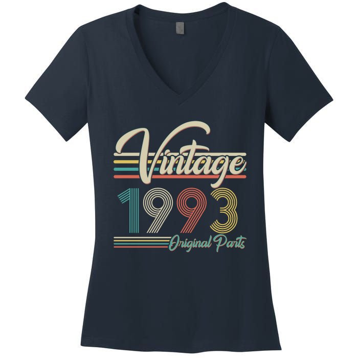 Vintage Original Parts 1993 30th Birthday Women's V-Neck T-Shirt