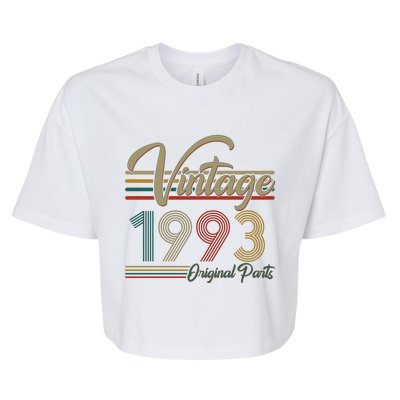 Vintage Original Parts 1993 30th Birthday Bella+Canvas Jersey Crop Tee