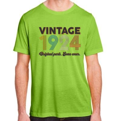 Vintage Original Parts Some Wear 1924 100th Birthday Adult ChromaSoft Performance T-Shirt