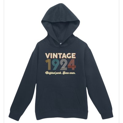 Vintage Original Parts Some Wear 1924 100th Birthday Urban Pullover Hoodie