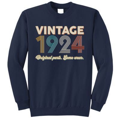 Vintage Original Parts Some Wear 1924 100th Birthday Tall Sweatshirt