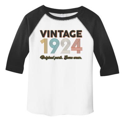 Vintage Original Parts Some Wear 1924 100th Birthday Toddler Fine Jersey T-Shirt