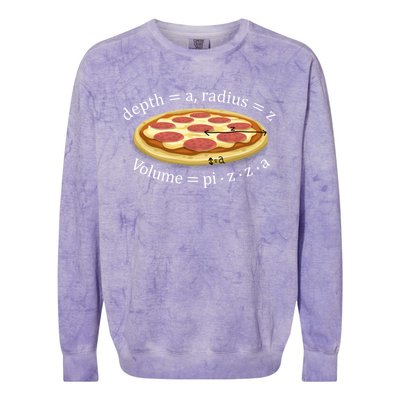 Volume Of Pizza Funny Math Gift Colorblast Crewneck Sweatshirt