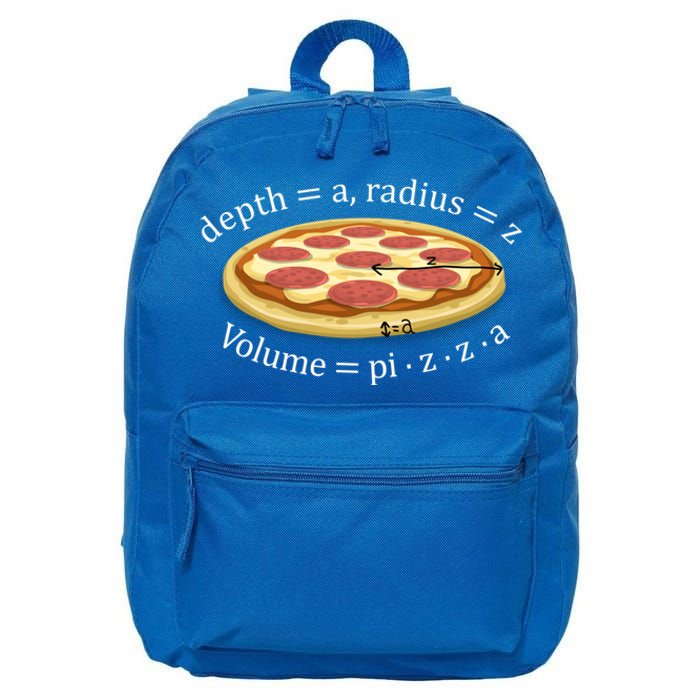 Volume Of Pizza Funny Math Gift 16 in Basic Backpack