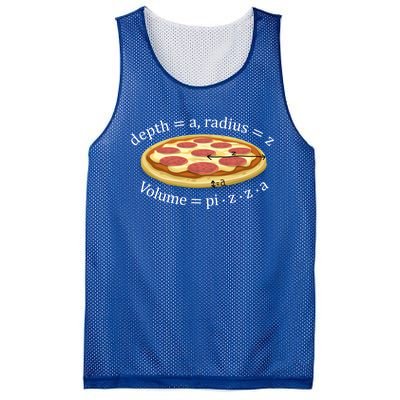 Volume Of Pizza Funny Math Gift Mesh Reversible Basketball Jersey Tank