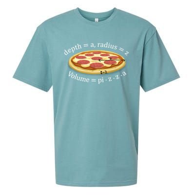 Volume Of Pizza Funny Math Gift Sueded Cloud Jersey T-Shirt