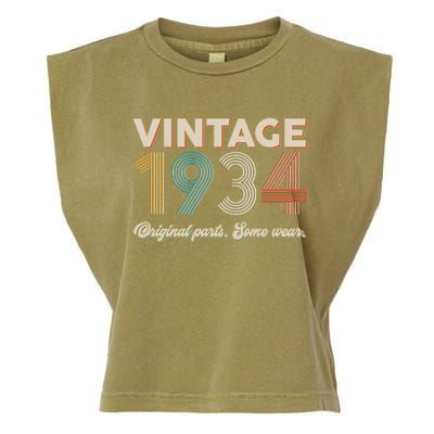 Vintage Original Parts Some Wear 1934 90th Birthday Garment-Dyed Women's Muscle Tee