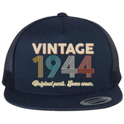 Vintage Original Parts Some Wear 1944 80th Birthday Flat Bill Trucker Hat