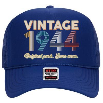 Vintage Original Parts Some Wear 1944 80th Birthday High Crown Mesh Back Trucker Hat