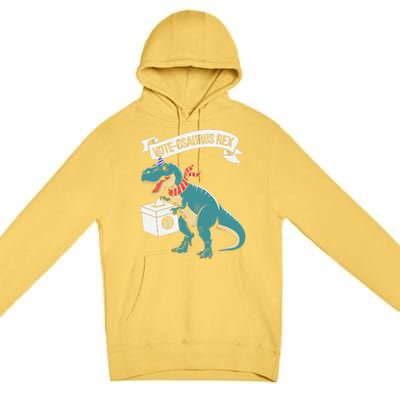 Vote Osaurus Rex Funny Election Dino Premium Pullover Hoodie