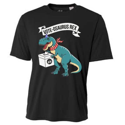 Vote Osaurus Rex Funny Election Dino Cooling Performance Crew T-Shirt