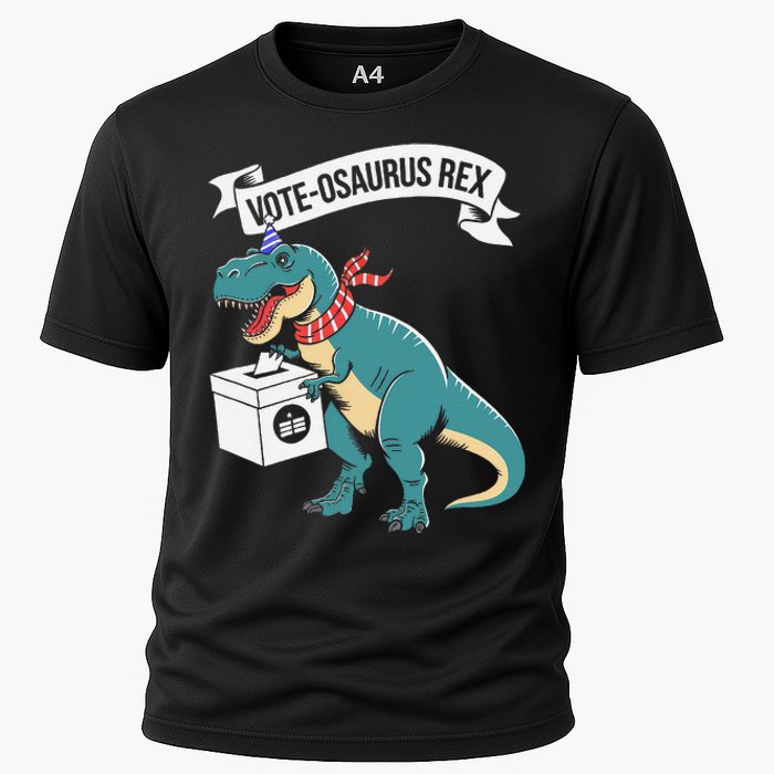 Vote Osaurus Rex Funny Election Dino Cooling Performance Crew T-Shirt