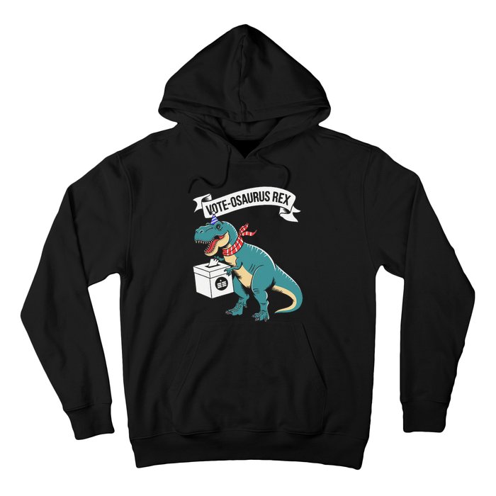 Vote Osaurus Rex Funny Election Dino Hoodie