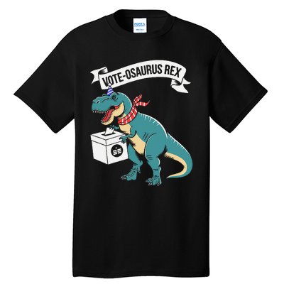 Vote Osaurus Rex Funny Election Dino Tall T-Shirt