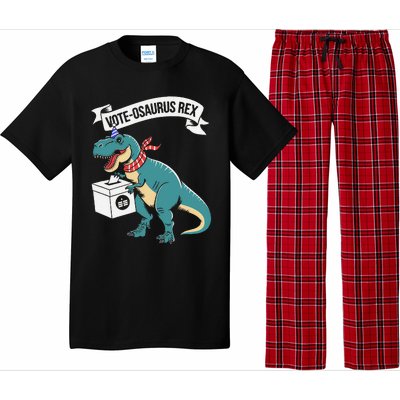 Vote Osaurus Rex Funny Election Dino Pajama Set