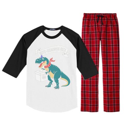 Vote Osaurus Rex Funny Election Dino Raglan Sleeve Pajama Set