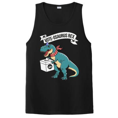 Vote Osaurus Rex Funny Election Dino PosiCharge Competitor Tank