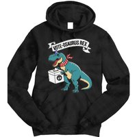 Vote Osaurus Rex Funny Election Dino Tie Dye Hoodie