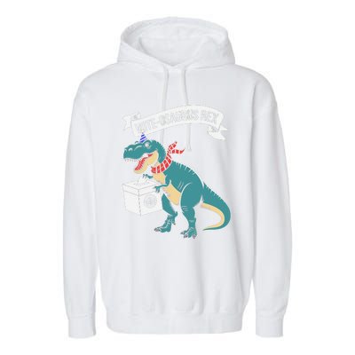 Vote Osaurus Rex Funny Election Dino Garment-Dyed Fleece Hoodie