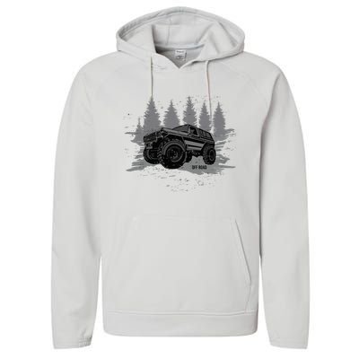 Vintage Off Roading Performance Fleece Hoodie