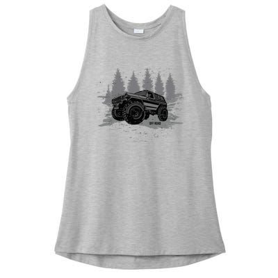 Vintage Off Roading Ladies PosiCharge Tri-Blend Wicking Tank