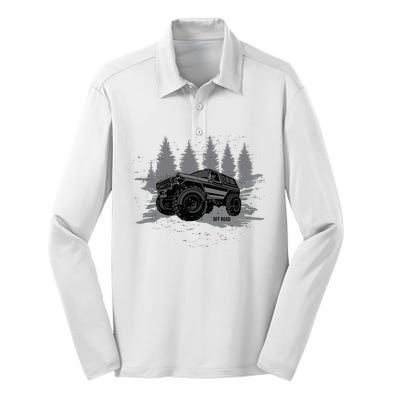 Vintage Off Roading Silk Touch Performance Long Sleeve Polo